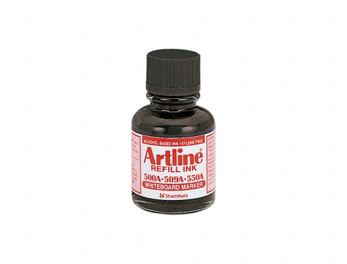 Tinta Artline negro para rotulador pizarra blanca 500a bote 20 ml ESK-50A-NE, imagen 2 mini