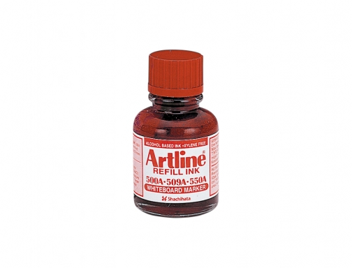 Tinta Artline rojo para rotulador pizarra blanca 500a bote 20 ml ESK-50A-RO, imagen 2 mini