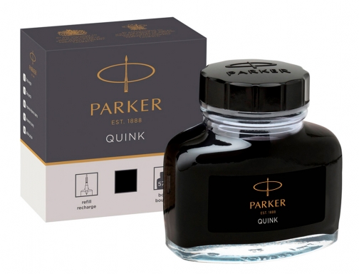Tinta estilografica Parker negra bote 57 ml 1950375 , negro, imagen 3 mini