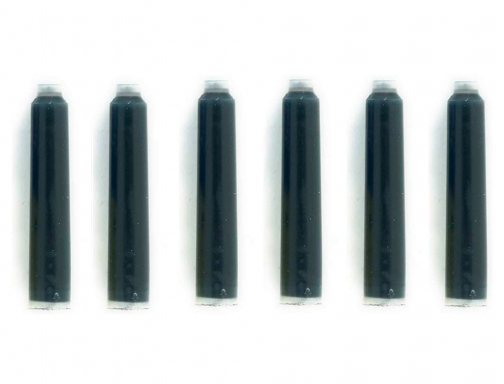 Tinta para plumas Pelikan negra caja 6 cartuchos 301218 , negro, imagen 3 mini