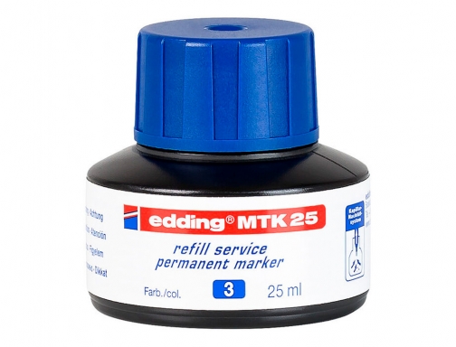 Tinta rotulador Edding mtk25 con sistema capilar color azul bote 25 ml MTK-25-03 , rojo, imagen 2 mini