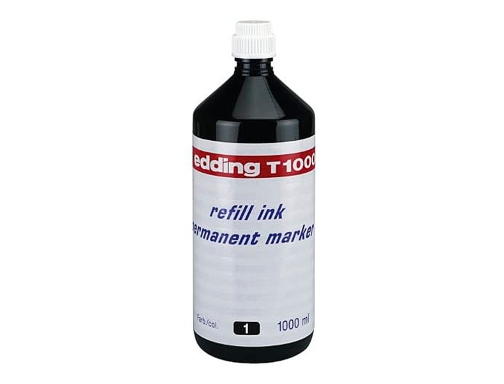 Tinta rotulador Edding t-1000 negro bote 1 litro T1000-01, imagen 2 mini