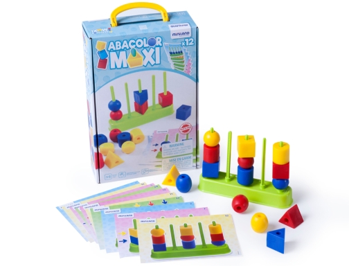 Juego Miniland abacolor 5 columna maxi 15 piezas 45309, imagen 2 mini