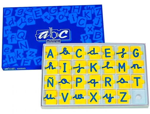 Juego Miniland abecedario mayusculas y minusculas 168 piezas 31875, imagen 2 mini