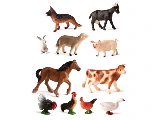 Juego Miniland animales granja 11 figuras 27420, imagen 2 mini