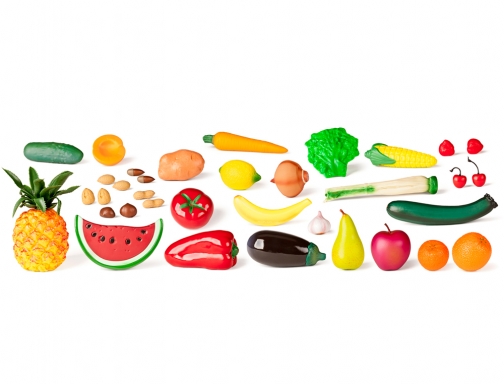 Juego Miniland frutas hortalizas y frutos secos 36 piezas 30811, imagen 2 mini