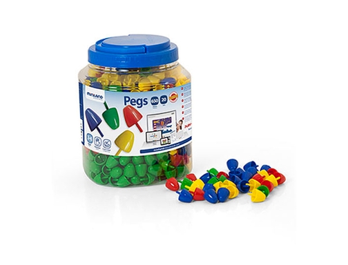 Juego Miniland pegs bote de 650 piezas de 20 mm 31820, imagen 2 mini