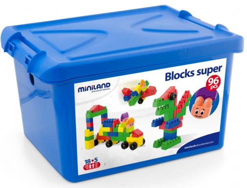 Juego Miniland super blocks 96 piezas 32338, imagen 2 mini