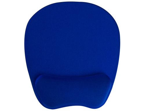 Alfombrilla para raton Q-connect con reposamuecas ergonomica de gel color azul 225x240x20 KF17231, imagen 2 mini