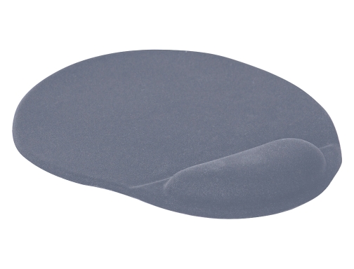 Alfombrilla para raton Q-connect con reposamuecas ergonomica de gel gris oscuro 262x225x25 KF02213, imagen 2 mini