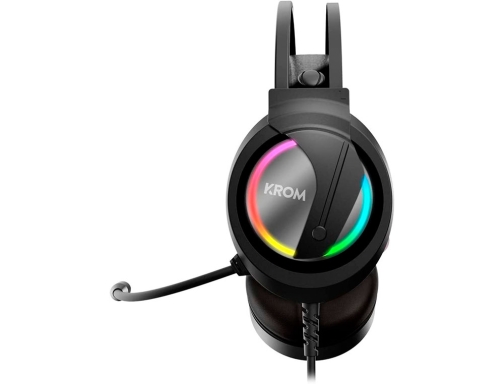 Auricular krom kappa gaming estereo con microfono flexible iluminacion led rgb rainbow NXKROMKAPPA, imagen 5 mini