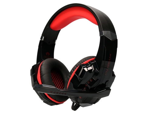 Auricular Qconnect con microfono ajustable e iluminacion led color negro KF10095, imagen 3 mini