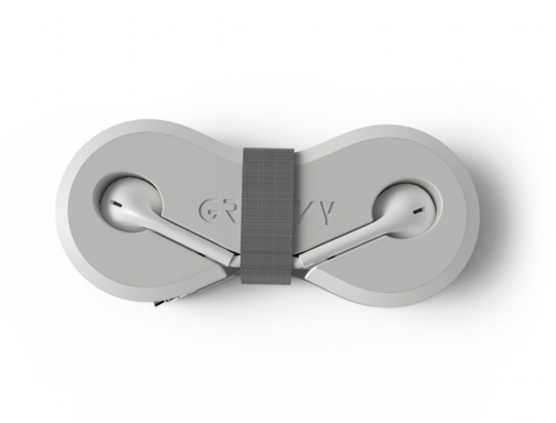 Auriculares Groovy con microfono y estuche conector jack 3,5 mm color blanco GR-EPC-J35-C01, imagen 3 mini