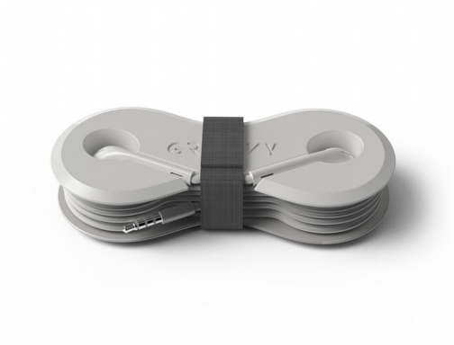 Auriculares Groovy con microfono y estuche conector jack 3,5 mm color blanco GR-EPC-J35-C01, imagen 4 mini