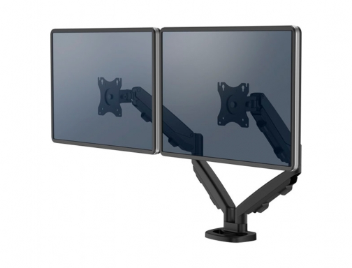Brazo para monitor Fellowes serie eppa ajustable altura 2 pantallas normativa vesa 9683401, imagen 2 mini