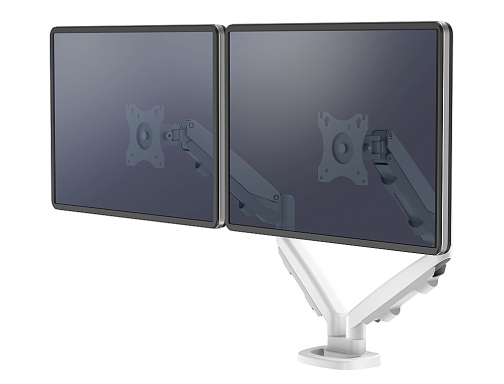 Brazo para monitor Fellowes serie eppa ajustable altura 2 pantallas normativa vesa 9683501, imagen 2 mini
