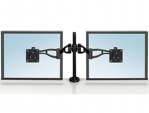 Brazo para monitor plano doble Fellowes professional normativa vesa flexible para pantallas 8041701, imagen 2 mini