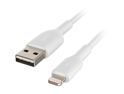 Cable Belkin CAA001BT1MWH lightning a usb-a boost charge longitud 1 m color, imagen 3 mini