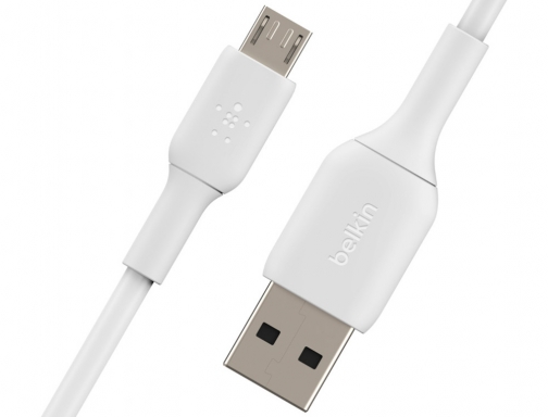 Cable Belkin CAB005BT1MWH boost chargeusb-a a micro-usb longitud 1 m color blanco, imagen 3 mini