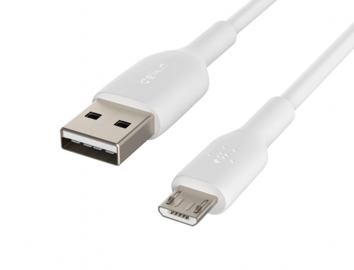 Cable Belkin CAB005BT1MWH boost chargeusb-a a micro-usb longitud 1 m color blanco, imagen 4 mini
