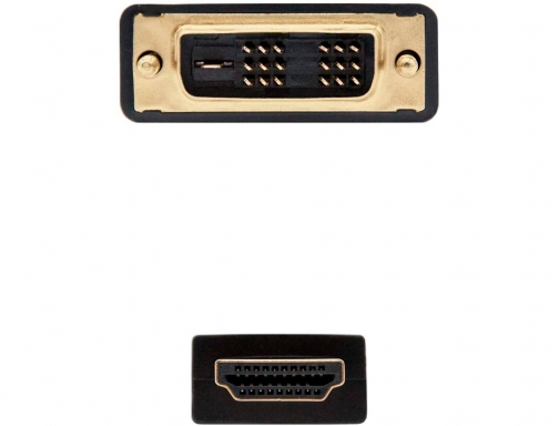 Cable dvi Nanocable a hdmi dvi18+1 m-hdmi a m color negro longitud 10.15.0502, imagen 3 mini