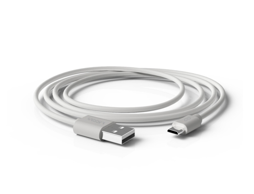 Cable Groovy usb-a a micro usb longitud 1 mt color blanco GR-CBL-MC1M1.5A-C01, imagen 2 mini