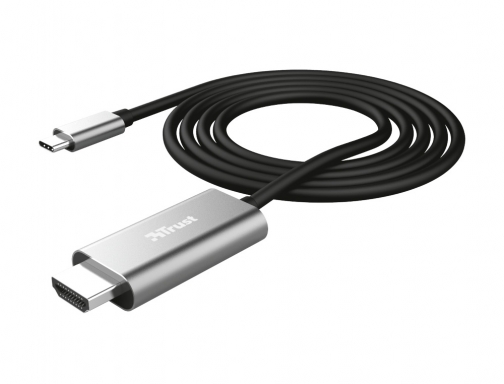 Cable Trust calyx adaptador usb-c a hdmi longitud 1,8 m color negro 23332, imagen 2 mini