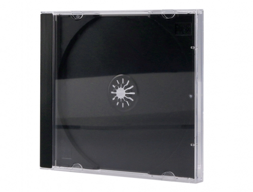 Caja de cd Q-connect -con interior negro -pack de 10 unidades KF02209, imagen 4 mini