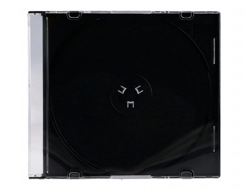 Caja de cd Q-connect slim -con interior negro -pack de 25 unidades KF02210, imagen 3 mini