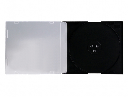 Caja de cd Q-connect slim -con interior negro -pack de 25 unidades KF02210, imagen 5 mini