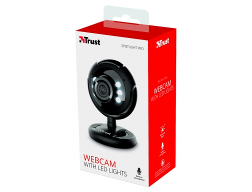Camara webcam Trust spotlight pro con microfono y luces led 640x480 usb 16428, imagen 4 mini