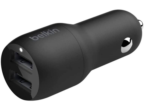 Cargador para coche Belkin CCB001BTBK doble usb-a 24w 12w x2 color negro, imagen 2 mini