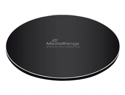 Cargador inalambrico Mediarange para smartphones compatible carga rapida qi color negro MRMA118, imagen 2 mini