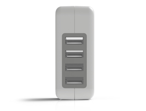 Cargador de pared Groovy 2 usb + 2 usb-c 4.8a color blanco GR-SCH-2+2X4.8A-C01, imagen 2 mini