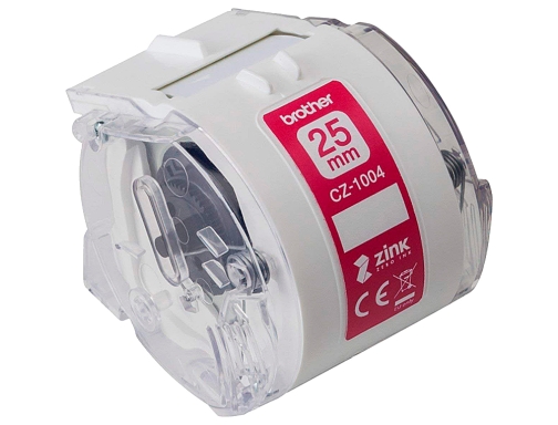 Cinta Brother cz-1004 impresion color para impresora vc-500w rollo 25 mm x CZ1004, imagen 2 mini