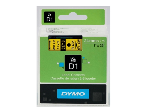 Cinta Dymo 1000 negro-amarillo 24 mm x 7 m d1 S0720980, imagen 2 mini