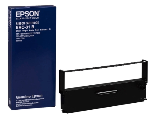 Cinta impresora Epson ERC-31b negra m-930 tm-930 930ii 950 u950 u925 h5000 C43S015369, imagen 2 mini