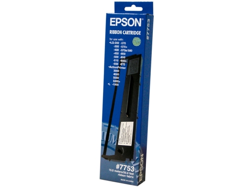 Cinta impresora Epson lq200 300 300c 300+ii 500 550570 570+ 580 800 C13S015633, imagen 2 mini