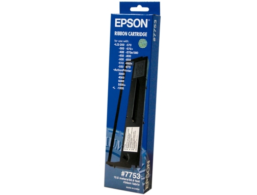 Cinta impresora Epson LQ-200 300 300c 300+ii 500 550570 570+ 580 800 C13S015633, imagen 2 mini