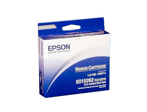 Cinta impresora Epson LQ-670 860 1060 2500 2550, dLQ-2000 negra C13S015262, imagen 2 mini