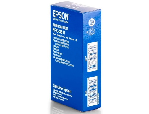 Cinta impresora Epson orig. Tm-300 tm-u200 tm-u210 tm-375 ERC-38b negra C43S015374, imagen 4 mini