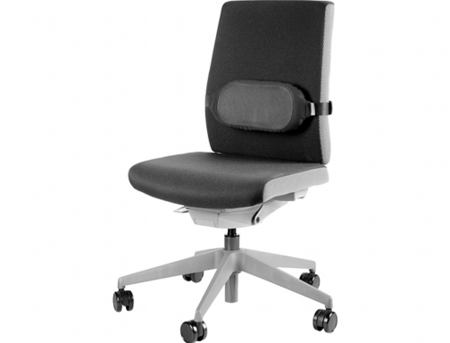 Cojin lumbar Fellowes i-spire series con correa ajustable color negro 76x355x150 mm 8042301, imagen 2 mini