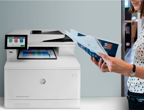 Equipo multifuncion HP Laserjet enterprise color MFP m480f duplex red 27 ppm 3QA55A, imagen 4 mini