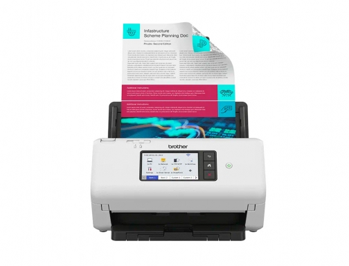 Escaner Brother sobremesa ADS-4700W doble cara tamaño A4 resolucion 600 ppp velocidad, imagen 2 mini