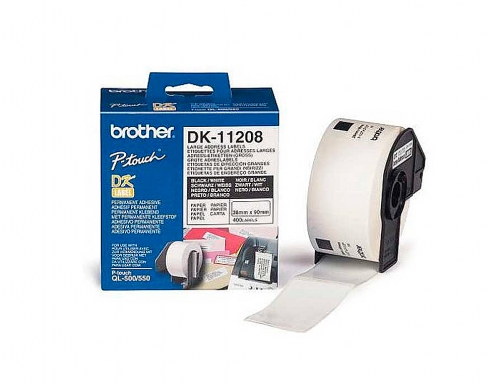 Etiqueta adhesiva Brother DK11208 -tamao 38x90 mm para impresoras de etiquetas ql, imagen 2 mini