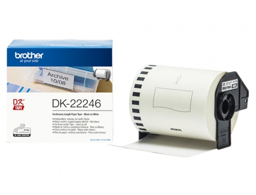 Etiqueta adhesiva Brother DK22246 tamao 103mm x 30,48 m para impresoras ql, imagen 2 mini