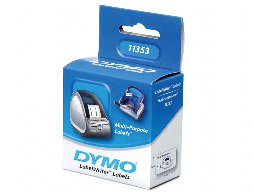 Etiqueta adhesiva Dymo 11353 -tamao 24x12 mm para impresora 400 1000 etiquetas S0722530, imagen 2 mini