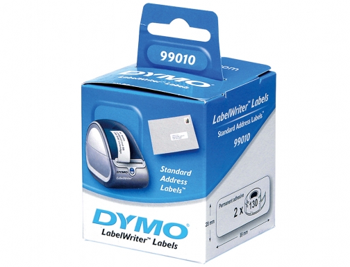 Etiqueta adhesiva Dymo 99010 -tamao 89x28 mm para impresora 400 130 etiquetas S0722370, imagen 2 mini