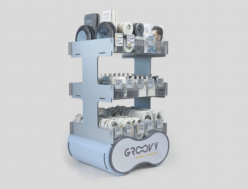 Expositor Groovy sobremesa 148 piezas surtidas obsequio 1 auricular sport bluetooth neckband DISP-GR-3P-148, imagen 3 mini