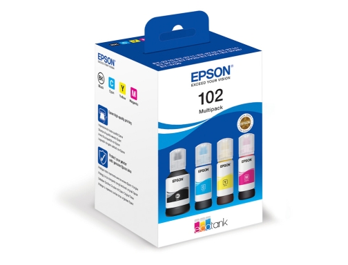 Ink-Epson 102 ecotank multipack botella ink ecotank et-2700 et-2750 et-2751 et-2756 et-3700 C13T03R640, imagen 3 mini